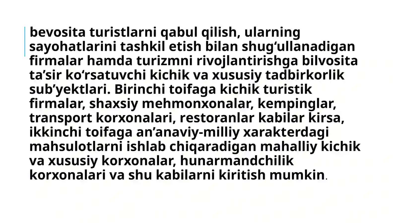 Turistik bozorlarni rivojlantirish omillari 3