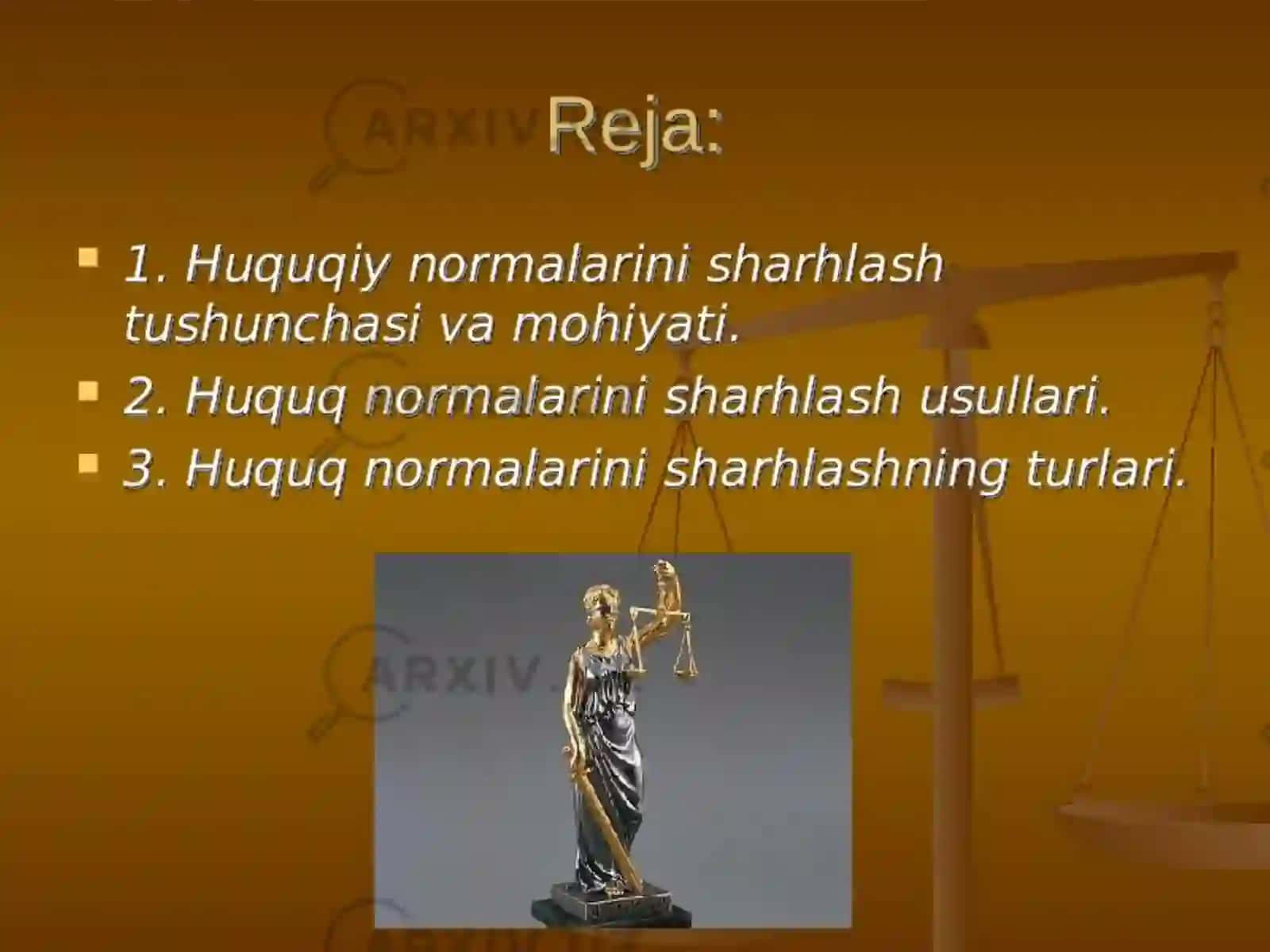 HUQUQ NORMALARINI SHARXLASH 3