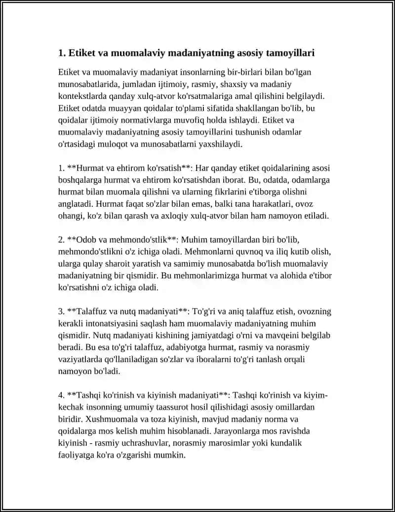 ETIKET VA MUAMOLAVIY MADANIYAT 3