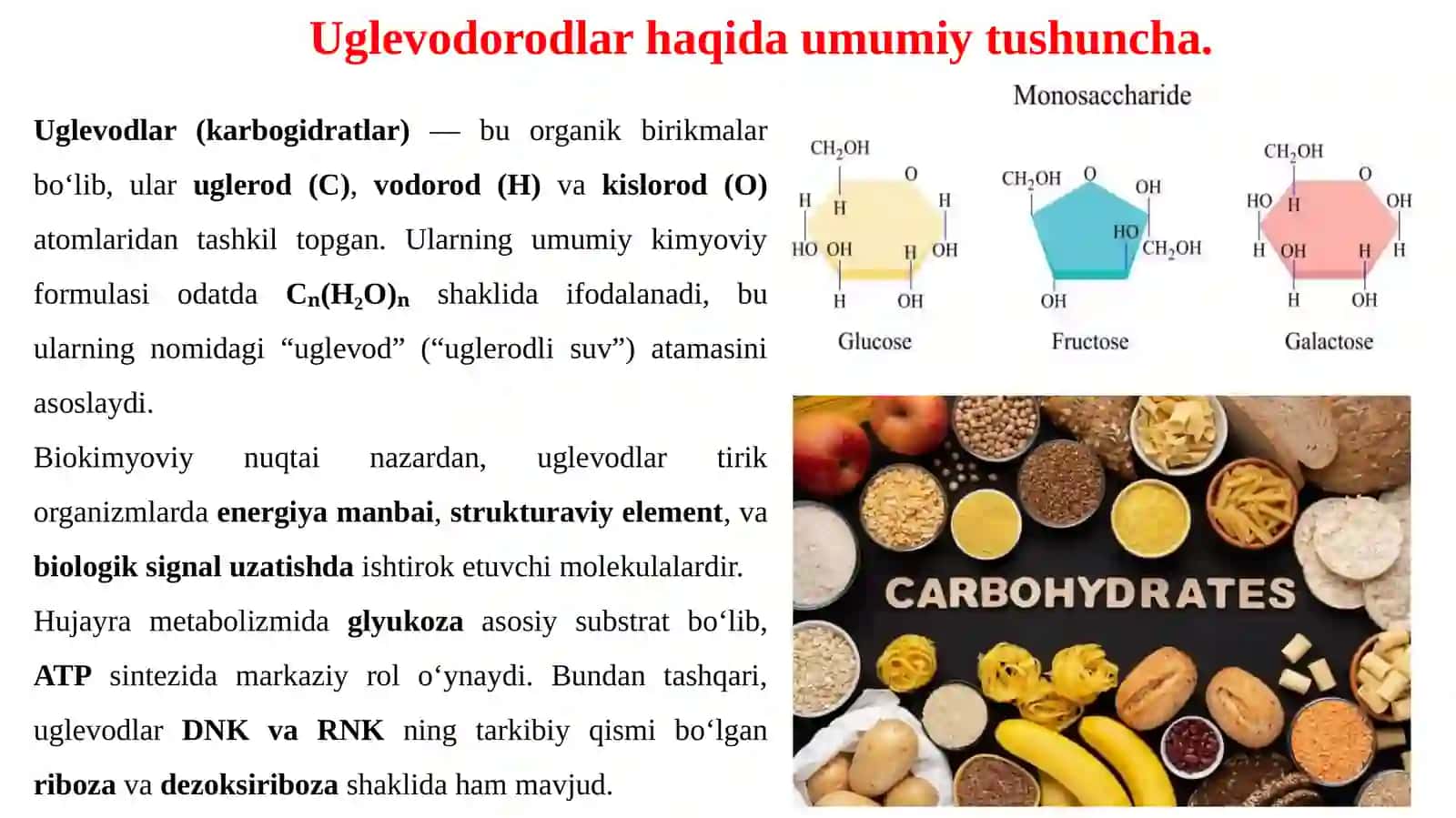 Uglevodlartuzulishi,proteoglikalar.Glikoproteinlarvaglikolipidlar 3