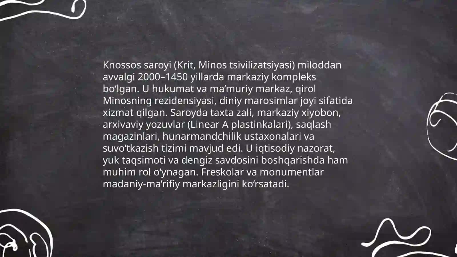 Krit (Minos) tsivilizatsiyasi: Knossos saroyi va uning vazifasi 3