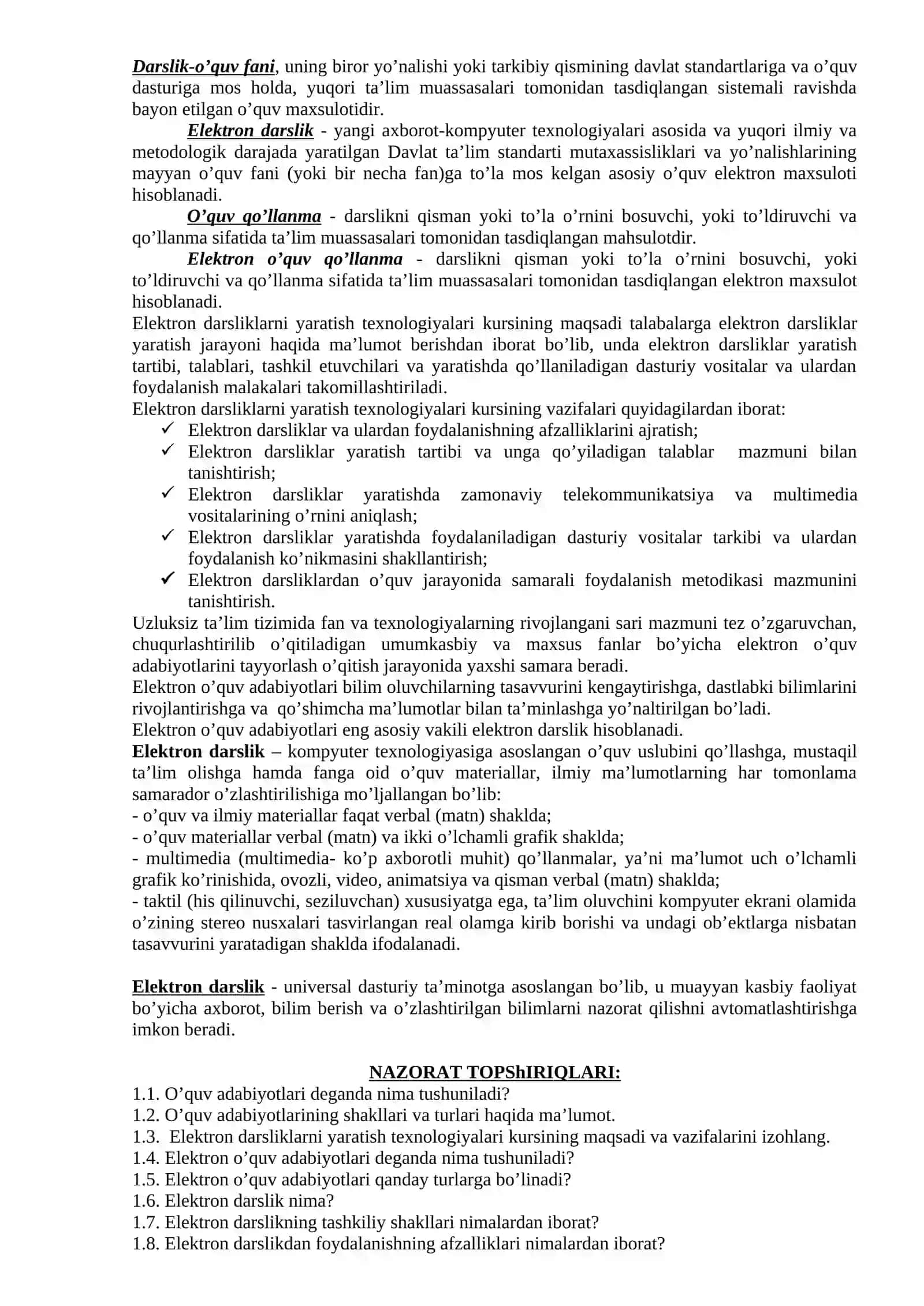 Elektron darslik tushunchasi (5-Mavzu) 3