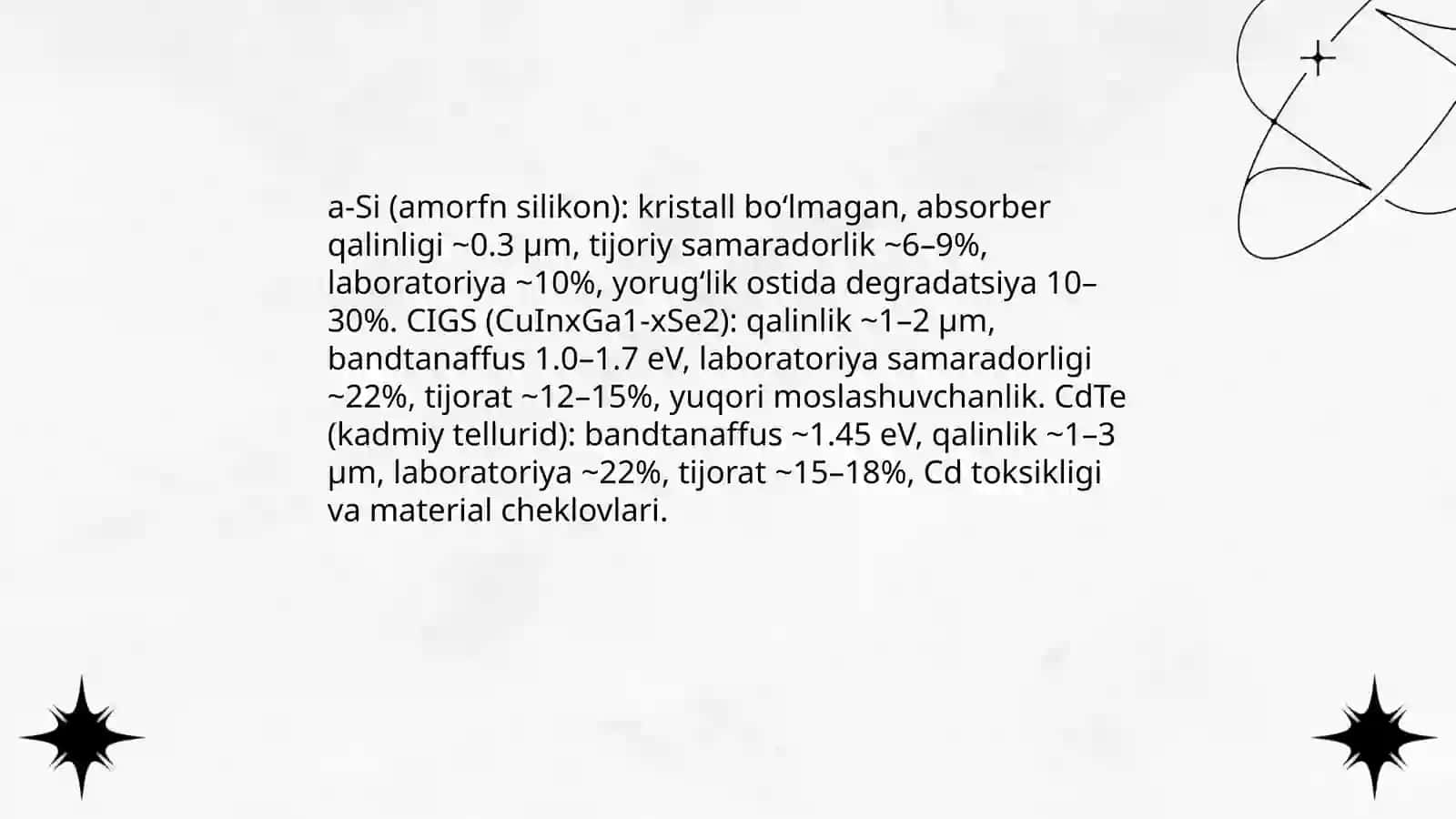 Yupqa qatlamli quyosh elementlari 3