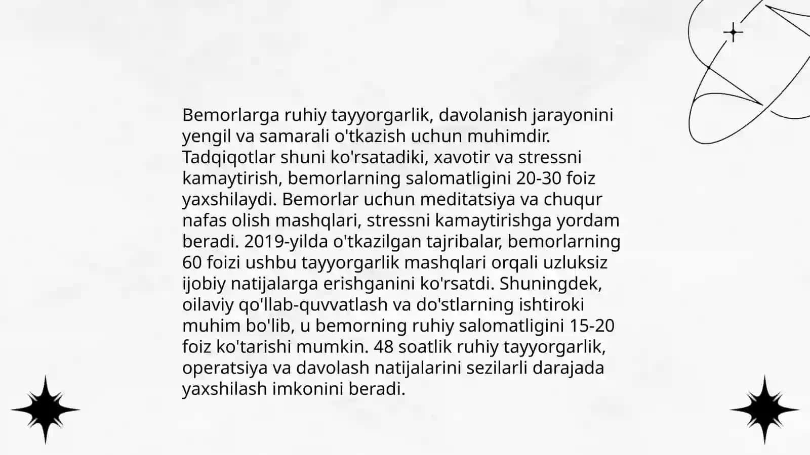 Xirurgik bemorlarni operatsiyadan oldin va keyin parvarish qilish 3