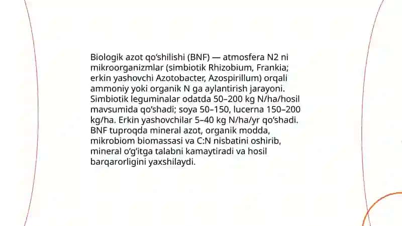 Tuproq unumdorligi oshirishda mikroorganizmlardan foydalanish 3