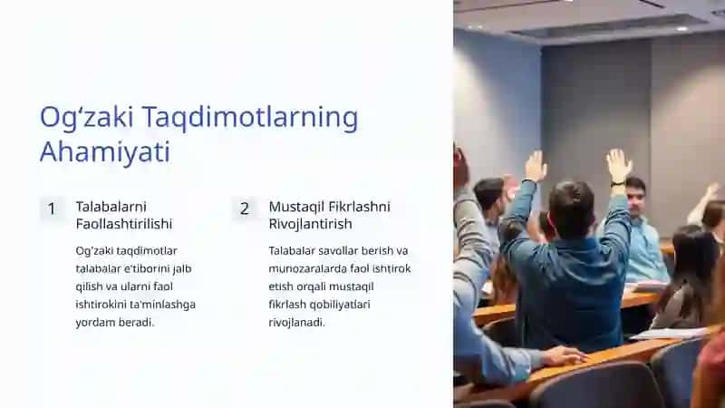 Profesional Ta'limda Og'zaki Usullar 3