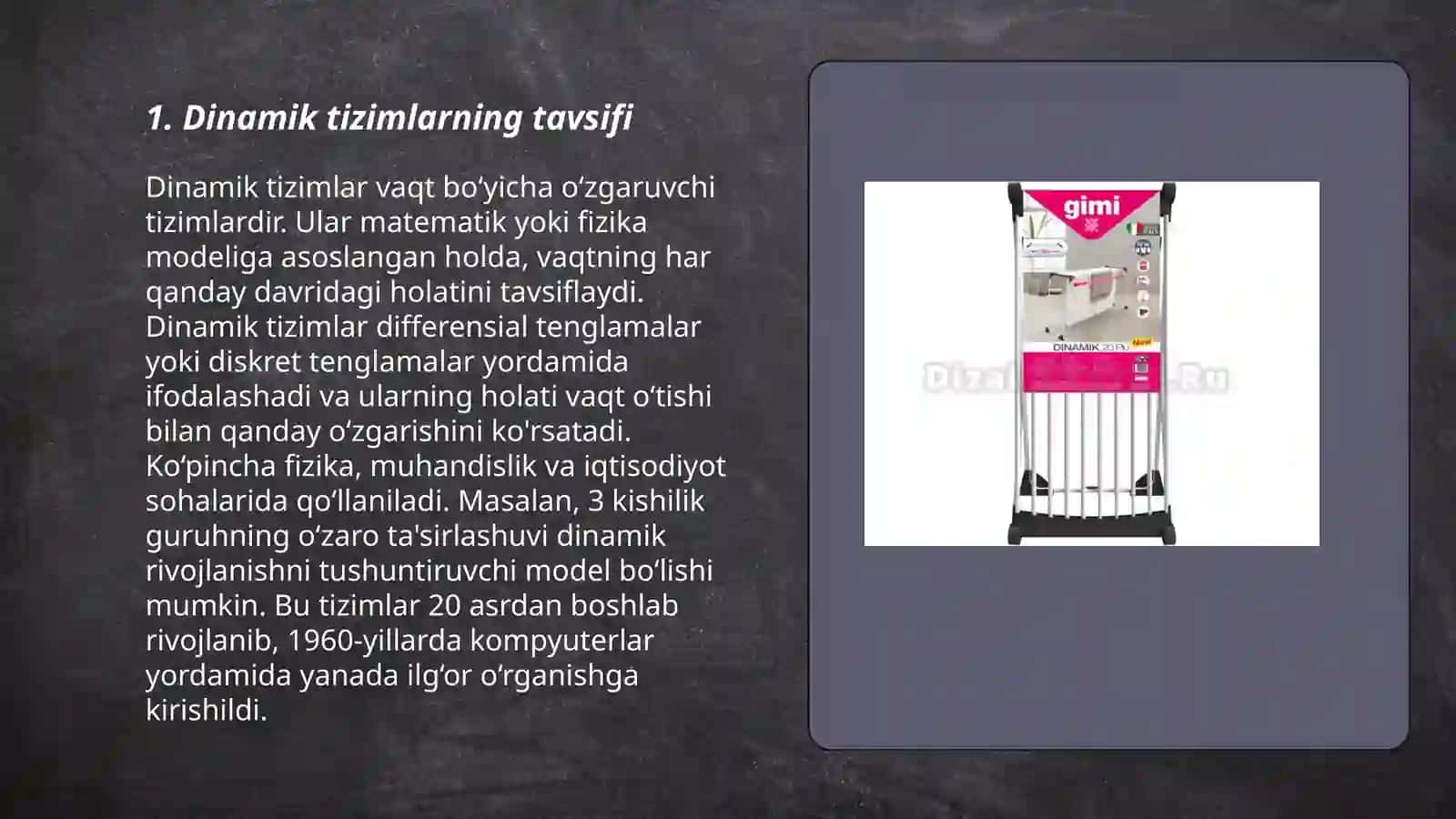 Dinamik tizimlar 3