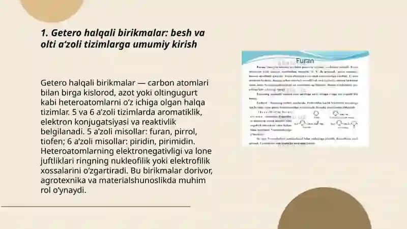 Getero halqali birikmalar 3