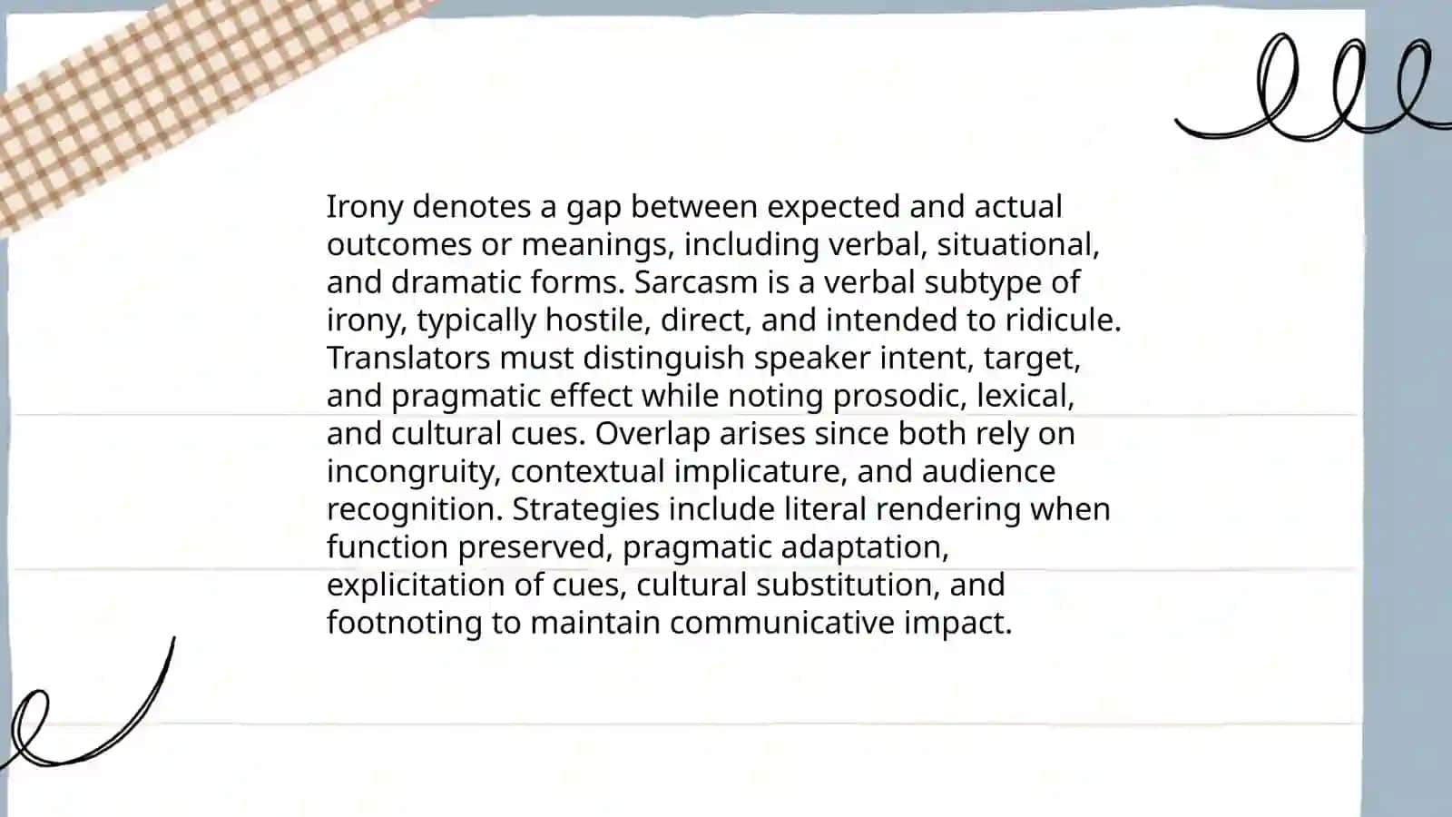 Irony and sarcasm in translation: stylistic and pragmatic challenge 3