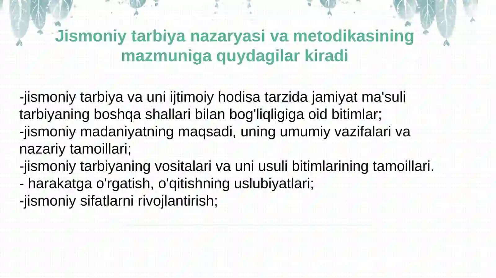 Jismoniy tarbiya 3