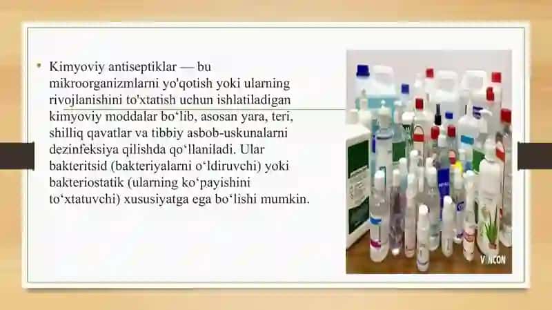 Zamonaviy fizika antiseptika usullari 3