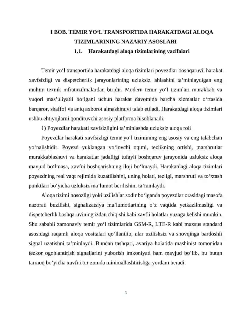 Temir yo‘l transportida harakatdagi aloqa tizimlarining umumiy arxitekturasi va ishlash prinsipi. 3
