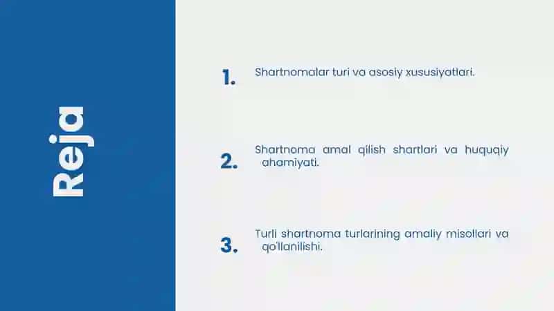 Shartnomalar va ularining turlari 3