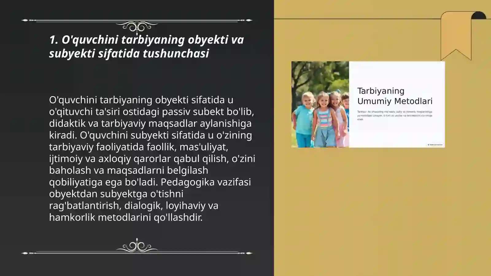 O'quvchi shaxsi tarbiyaning obyekti va subyekti sifatida 3