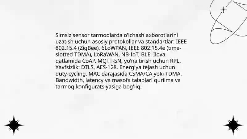 Olchash ahborotlarini masofaga simsiz uzatish texnalogiyasi 3