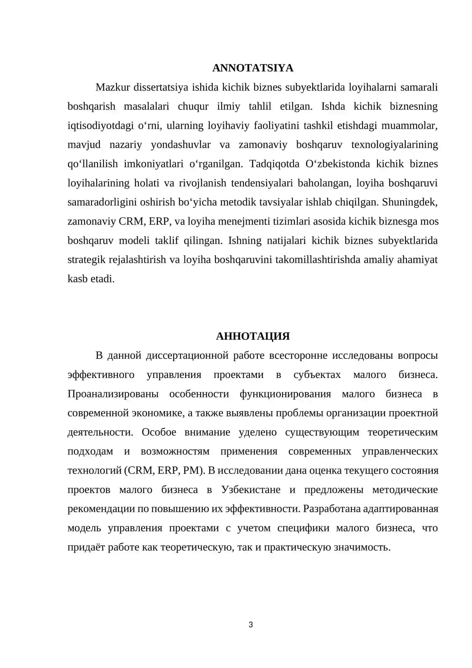 Kichik bisnesda loyihalarni samarali boshqarish asoslari 3