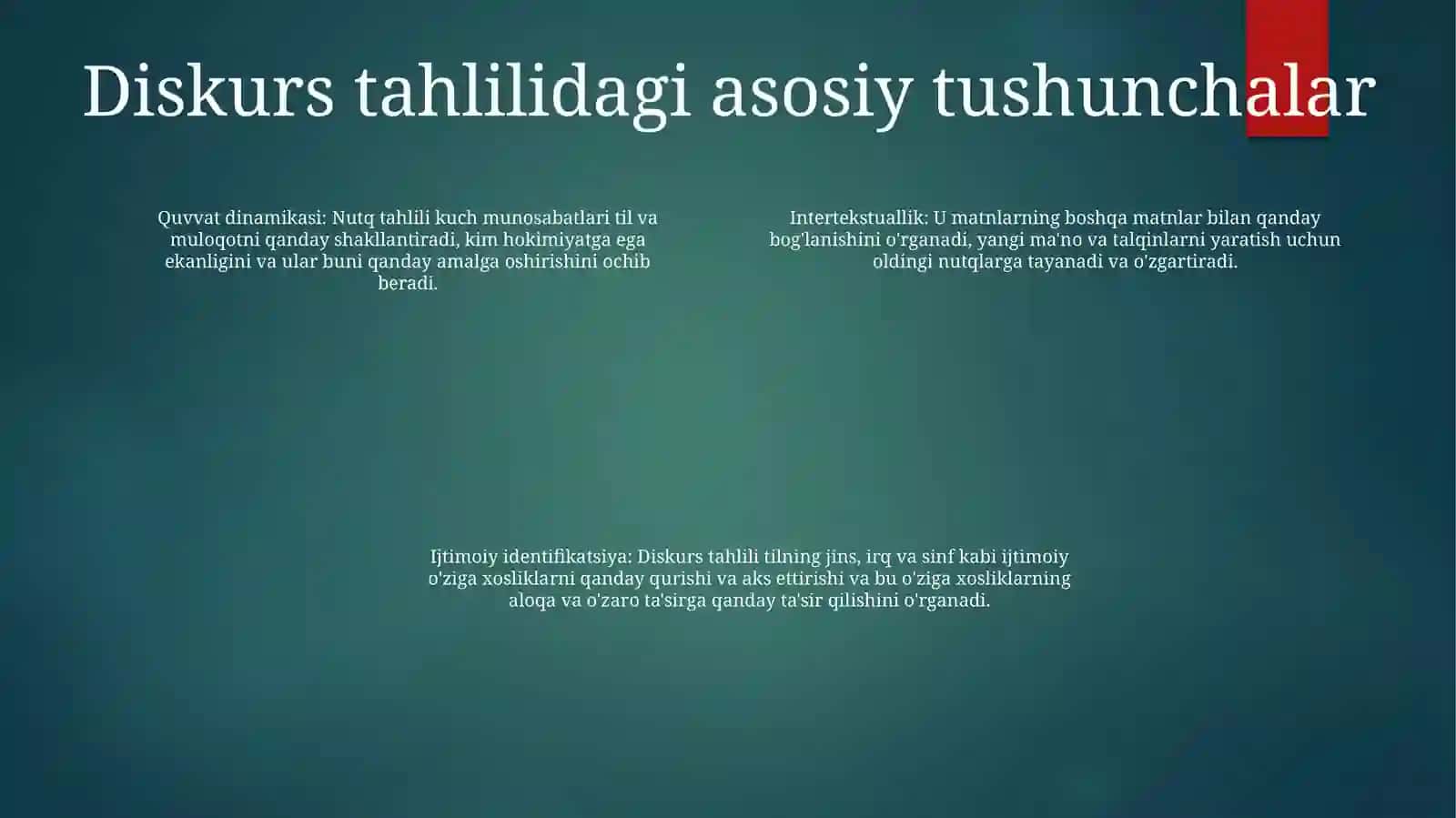 Diskurs tahlili 3