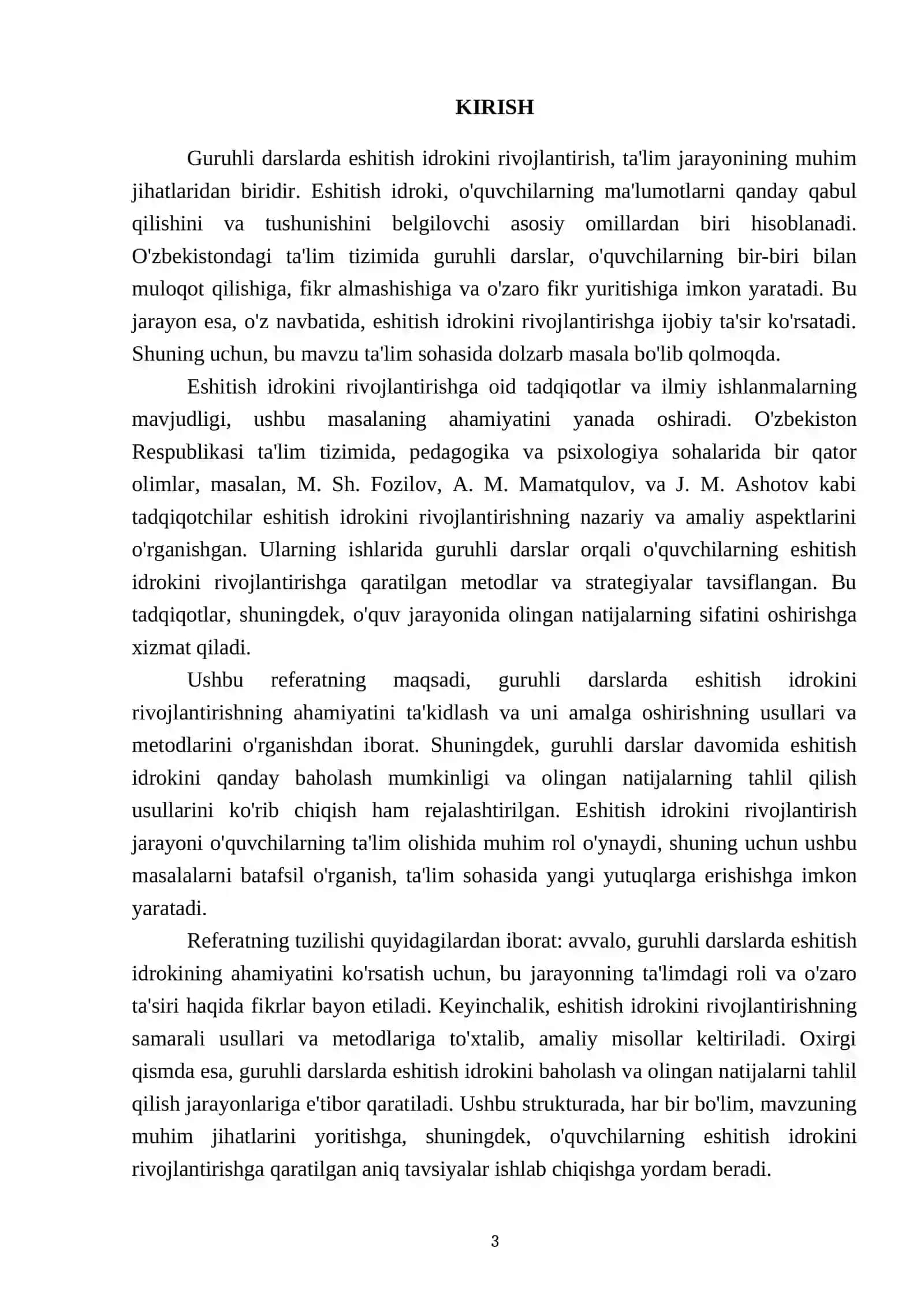 Guruhli darslarda eshitish idrokini rivojlantirish 3