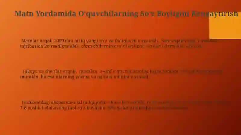 Boshlangʻich Sinflarda Samarali Matn Qoʻllash Usullari 3