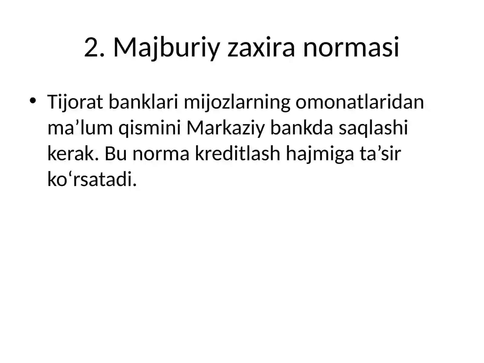 Davlat pul-kredit siyosati vositalari 3