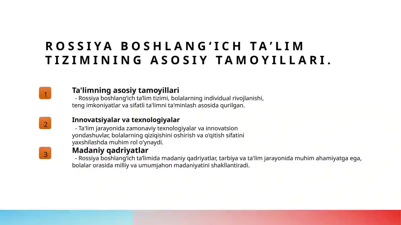 Rossiya Fidiratsiyasida boshlangʻich taʼlim 3