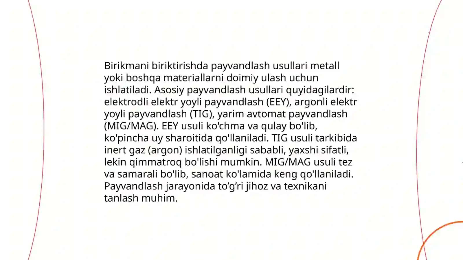 Birikmani biriktirishda qo'llaniladigan moslamalar, asboblar va materiallar 3