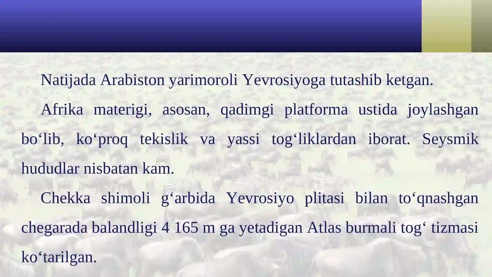 Geologik tuzilishi va foydali qazilmalari. Relyefi 3