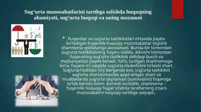 Sugu’rta klassifikatsiyasi. Sugurta shakllari 3