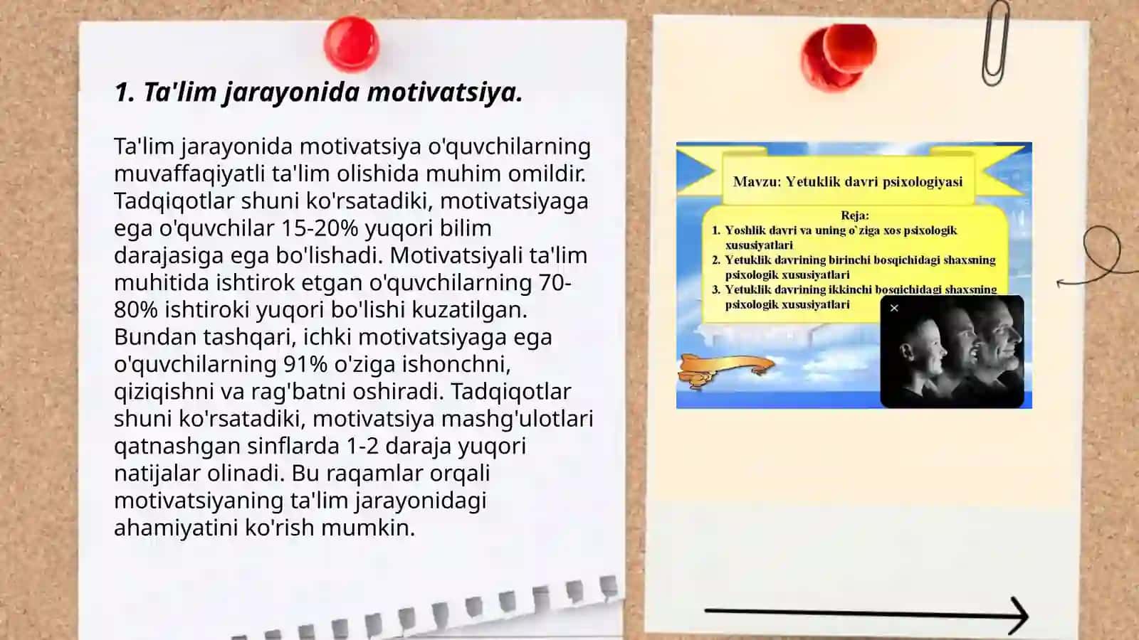 Ta'lim va tarbiya jarayonining psixologik asoslari 3