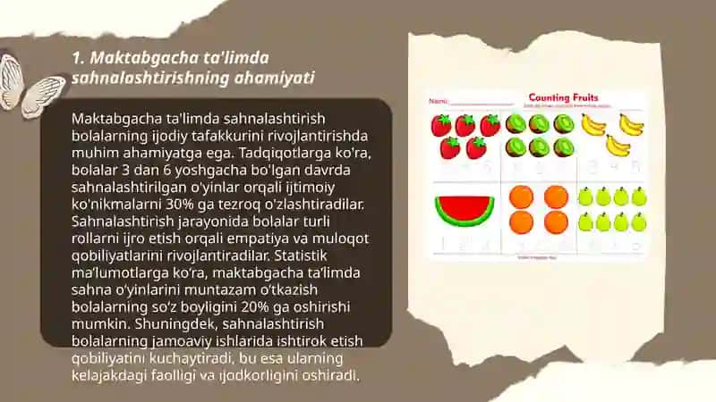 Maktabgacha ta'lim tashkilotida sahnalashtirish faoliyati 3
