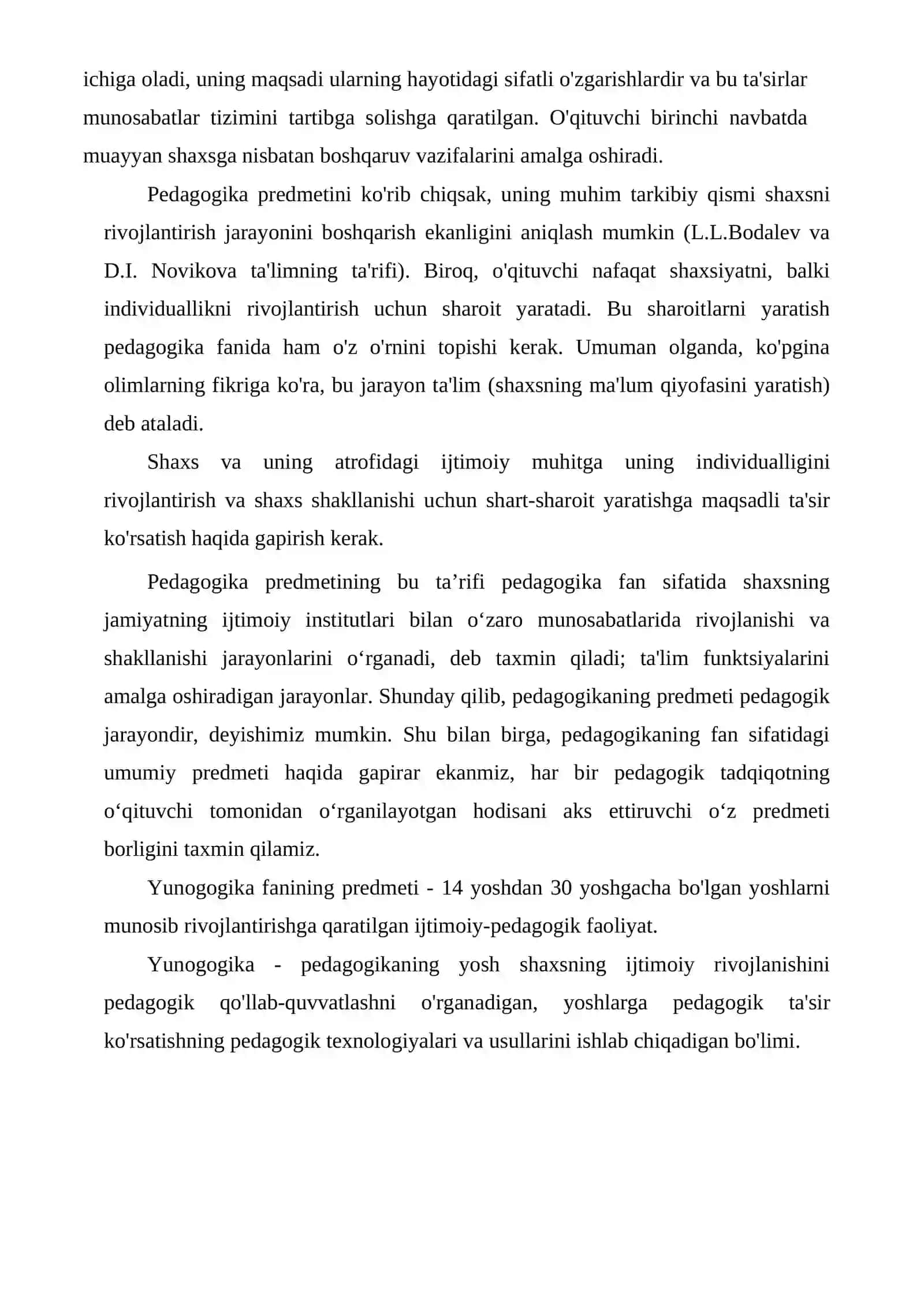 Yunogogika pedagogikaning mustaqil sohasi sifatida 3