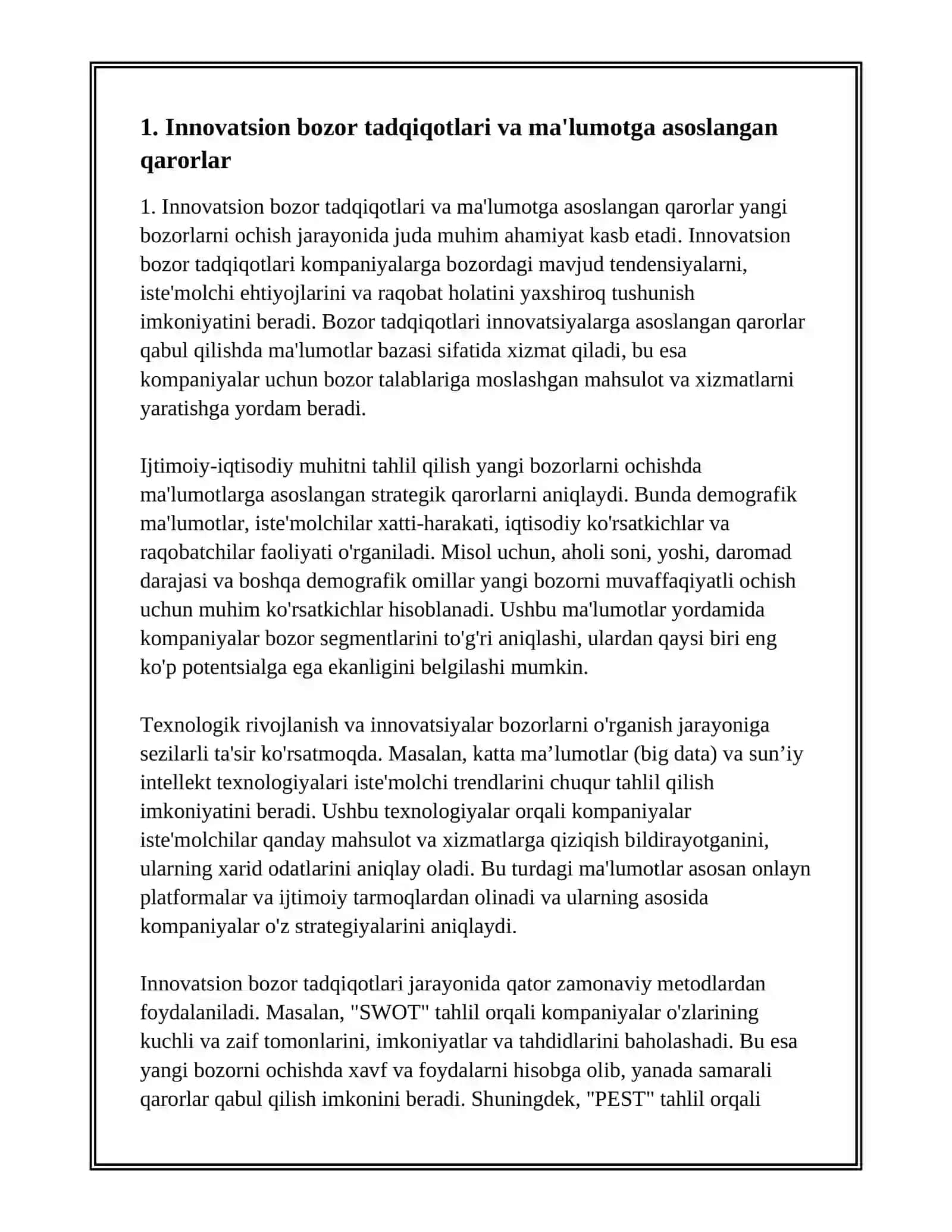 YANGI BOZORNI OCHISHNING INNOVATSION MAZMUNI 3