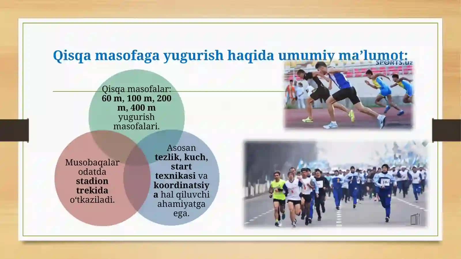 Qisqa masofaga yugurish texnikasi 3