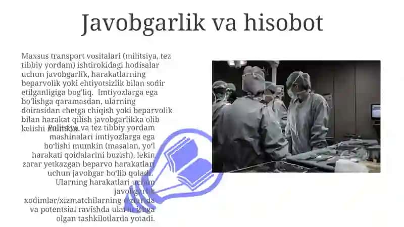 Maxsus transport vositalarining huquqiy va qonuniy imtiyozlar 3