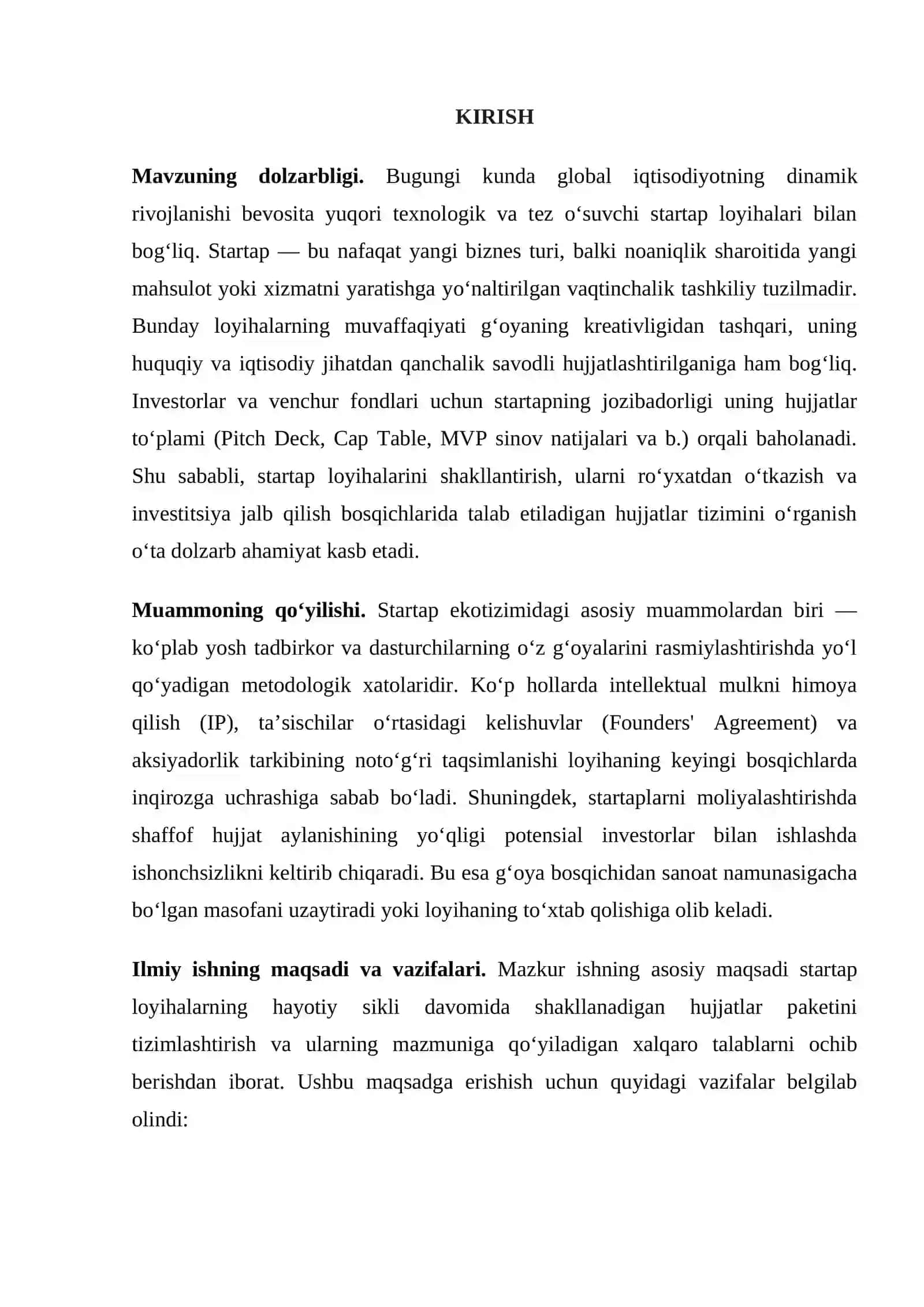 STARTAP loyihalarga tegishli hujjatlar 3