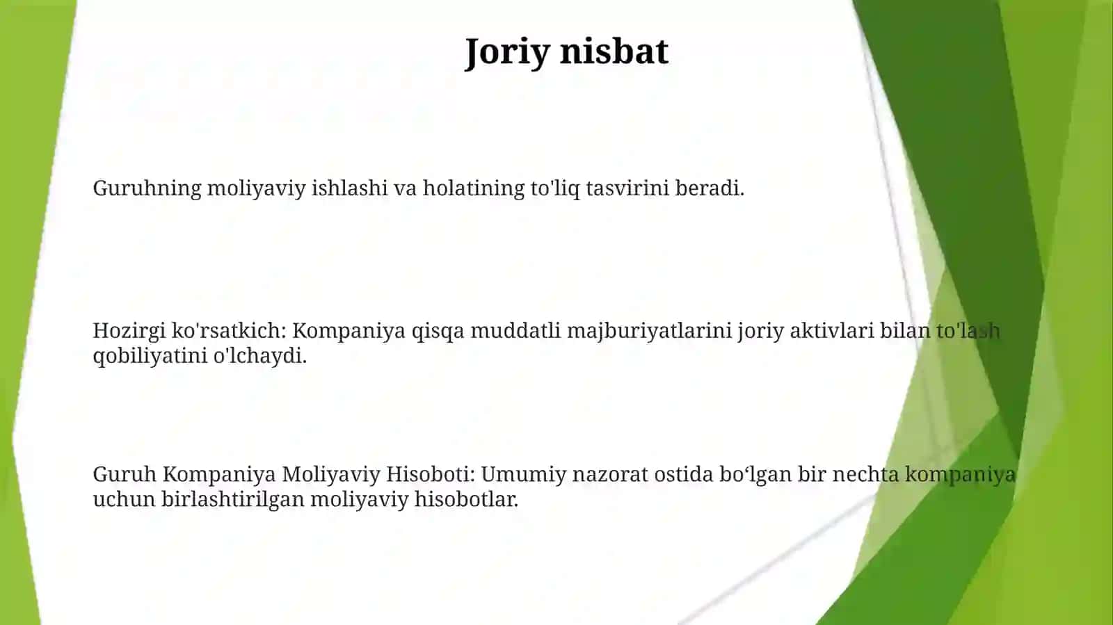 Kompaniyalar guruhining moliyaviy hisoboti 3