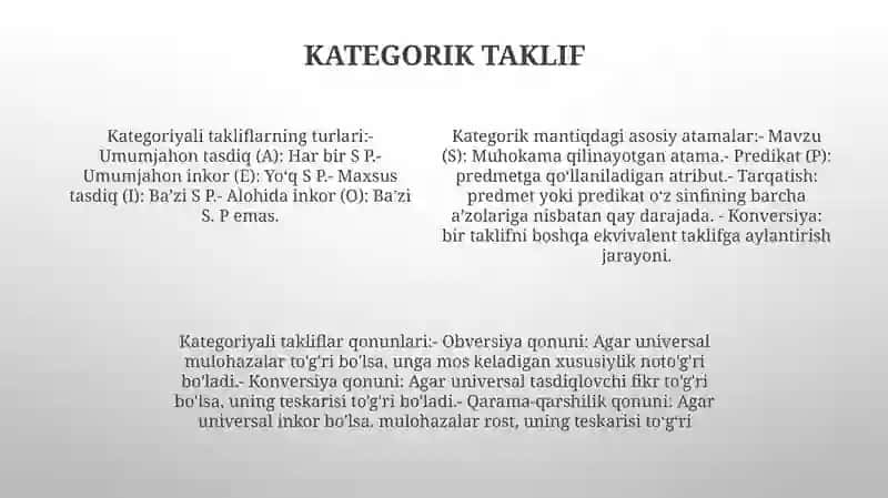 Tafakkurning Mantiqiy Shakllari Va Qonunlari 3