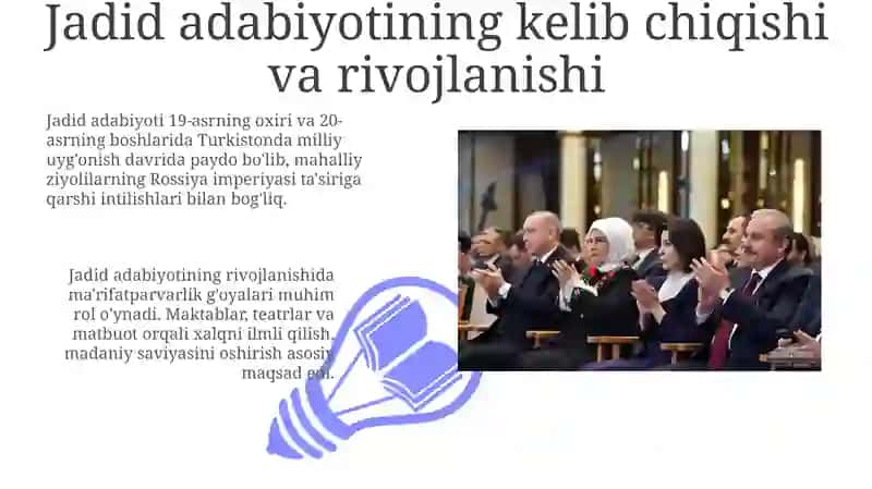 Jadid adabiyoti namoyandalarining madaniyat, ma'rifat, adabiyotga oid fikrlari 3