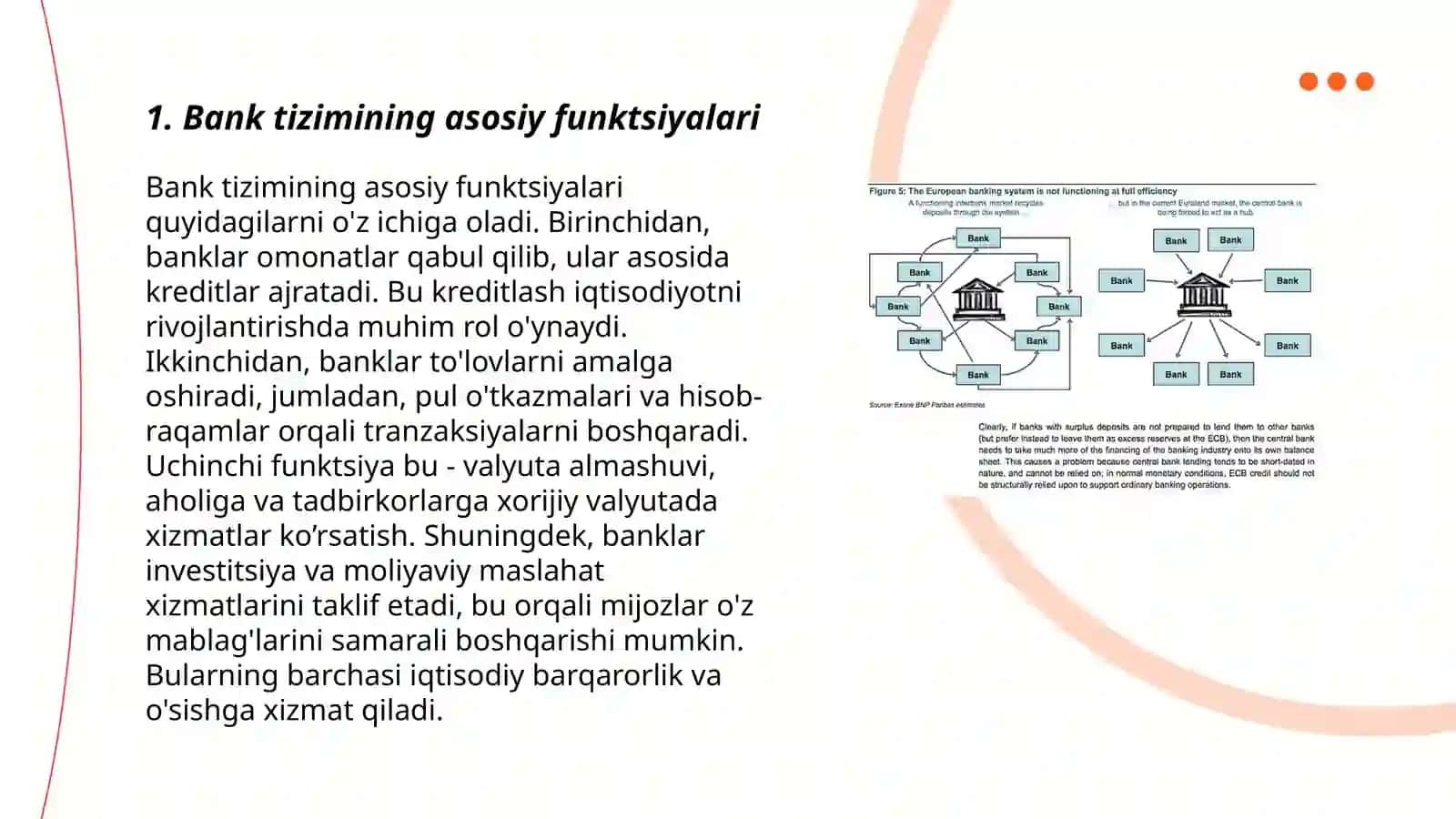 Bank tizimining asosiy funktsiyalari 3