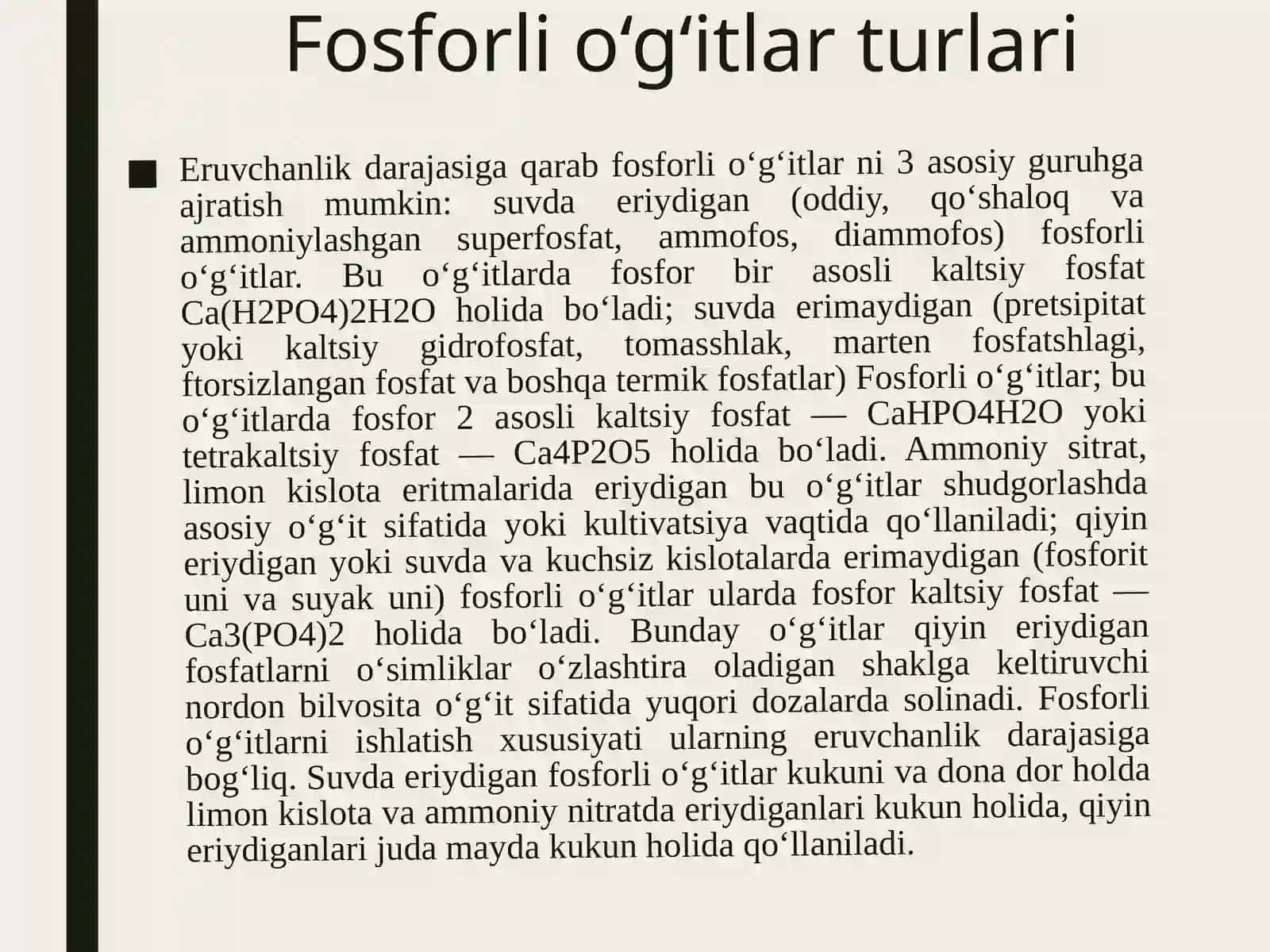 Fosforli o‘g‘it shakillarining qishloq xo‘jaligi ekinlari hosili va sifatiga ta’siri 3