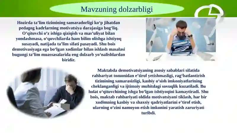 Menejerlik o‘quv kursi tinglovchisi 3