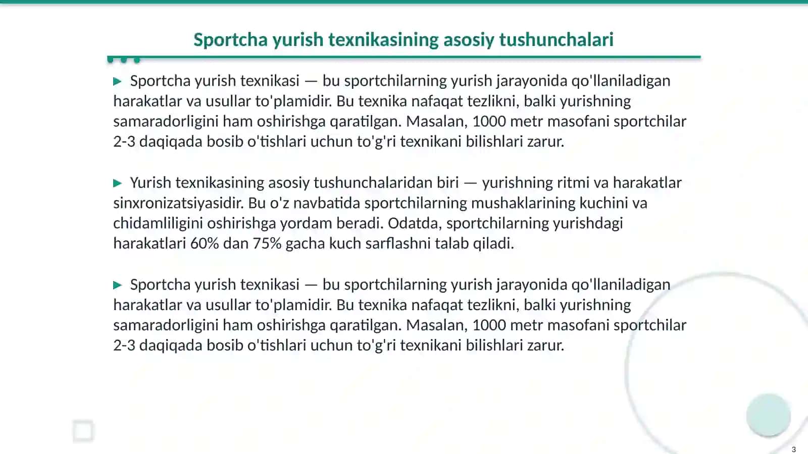 Sportcha yurish texnikasini oʻrgatishni takomillashtirish 3