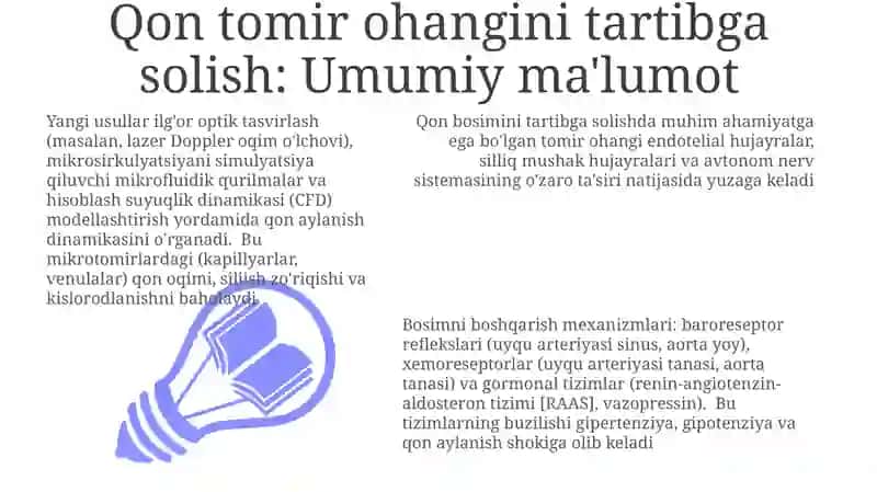 Qon tomir ohangini tartibga solish: Umumiy ma'lumot 3
