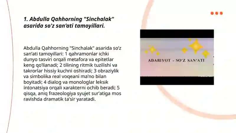 Abdulla Qahhorning "Sinchalak" asari 3