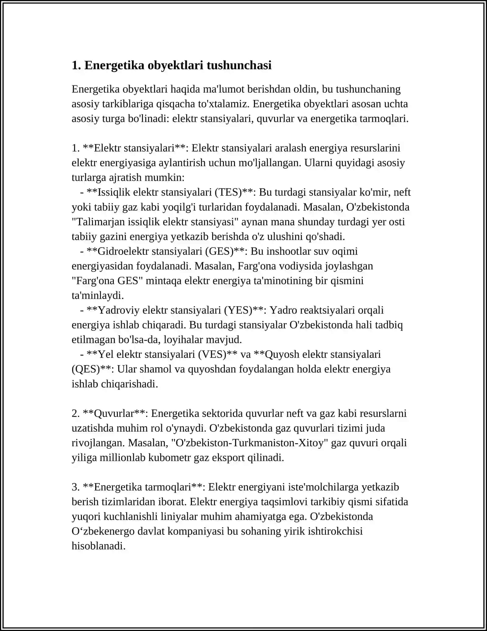 ENERGETIKA OBYEKTALARI DAVLAT KADASTRI 3