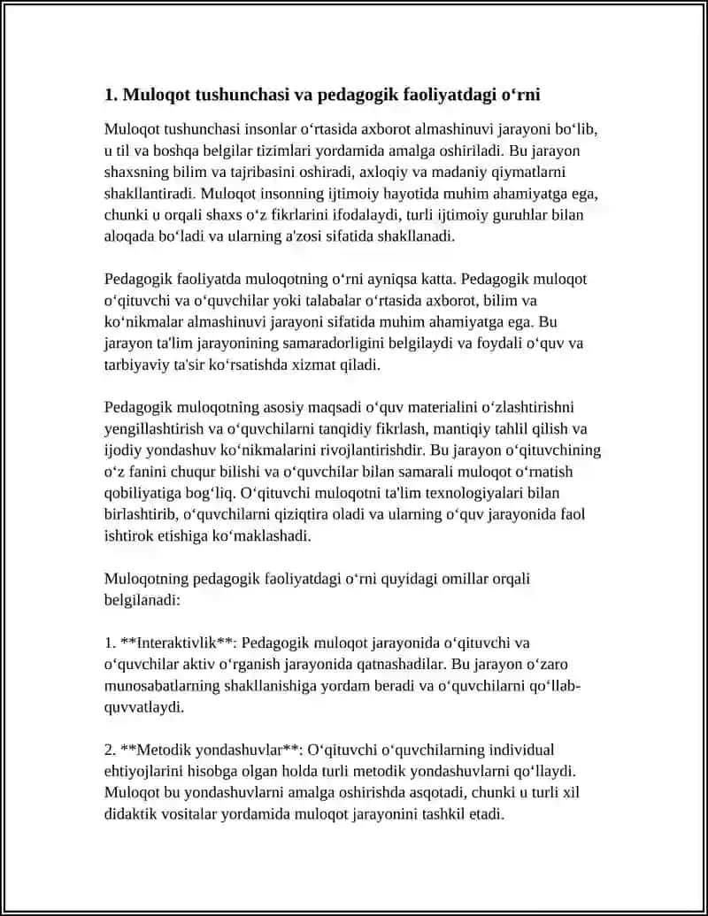 MULOQOT HAQIDA TUSHUNCHA VA PEDAGOGIK FAOLIYATDA MULOQOT 3