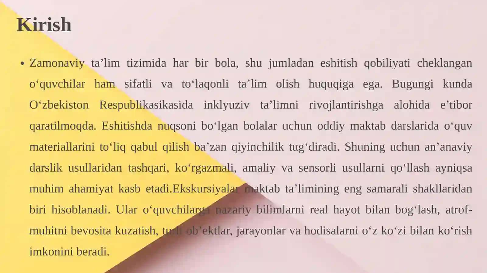 Eshitishdan uqsonib o‘lgan bollar maktab taʼlimida ekskursiyalarning ahamiyati 3