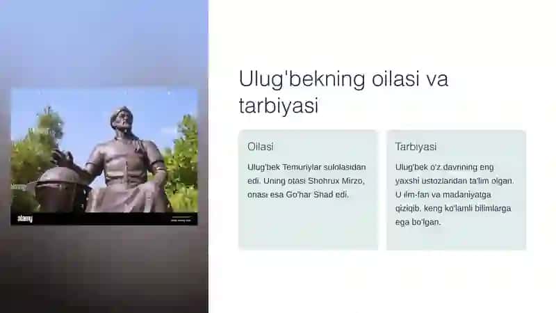 Mirzo Ulug'bek - davlat arbobi va buyuk olim 3