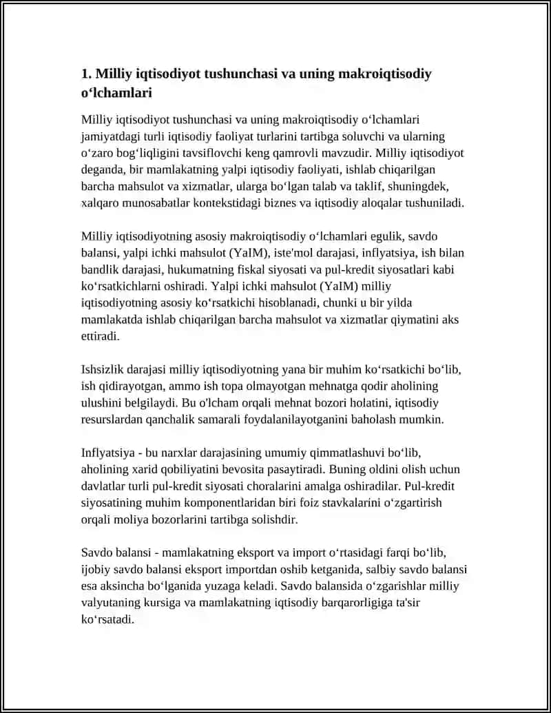MILLIY IQTISODIYOT VA UNING MAKROIQTISODIY O`LCHAMLARI 3