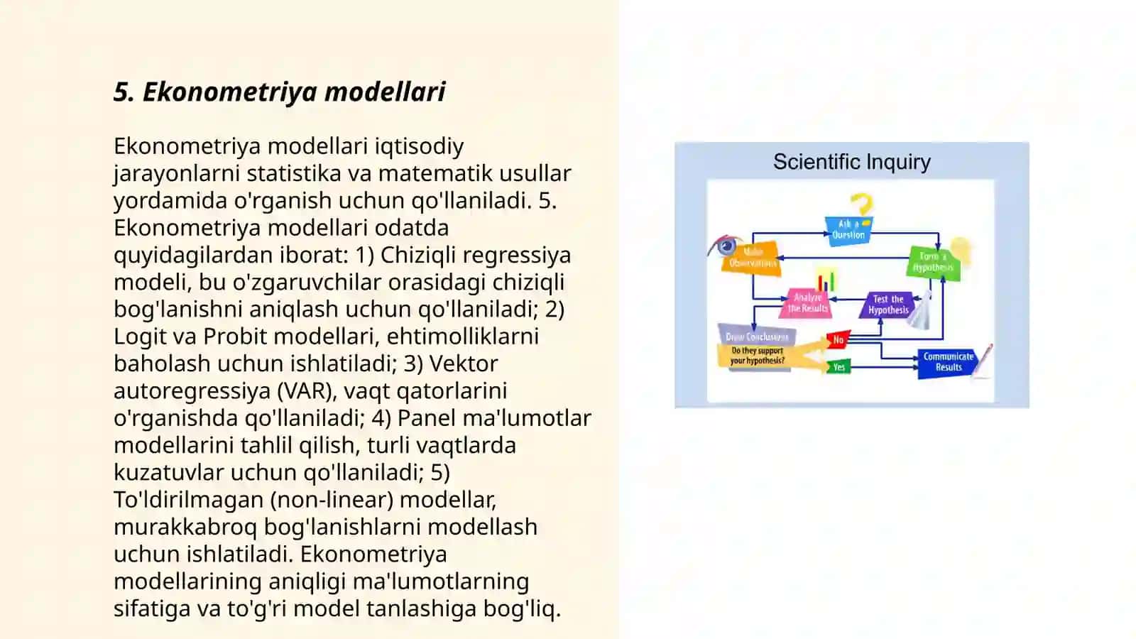 Ekonometriya modellari 3